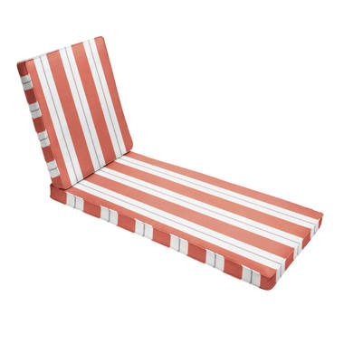 Corley Sunbrella Striped Outdoor Chaise Lounge Reviews AllModern